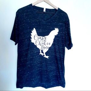 Bella Canvas Crazy Chicken Mama tee